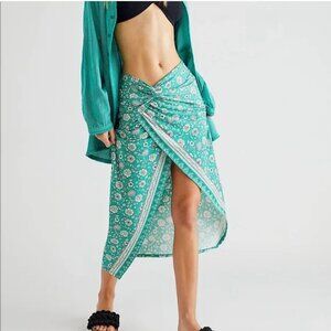 Free People Sarong It Feels Right Skirt, size Small